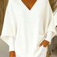 Women's Casual Solid Color V-Neck Sweater