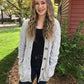 Women's Fall Casual Long Sleeve Button Down Open Front Cable Knit Cardigan Sweater Coat