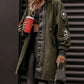 Women's long-sleeved hooded jacket
