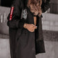 Women's long-sleeved hooded jacket