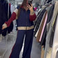 Autumn Winter Fall Sports Style Two Piece Set