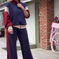 Autumn Winter Fall Sports Style Two Piece Set
