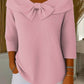 Women's solid color knit sweater