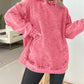 Limited time sale🔥Women's Casual Washed Denim Hooded Pullover with Pockets