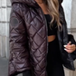Women's casual cotton hooded jacket