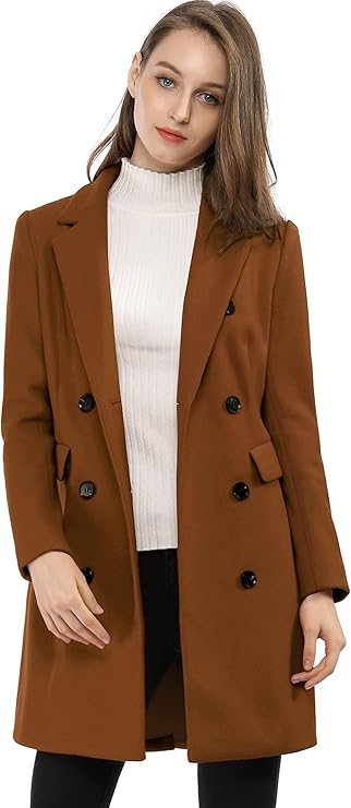 Allegra K Damen Basic Coat