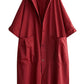 Oversized Large Pocket Hooded Long Trench Coat