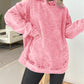 Limited time sale🔥Women's Casual Washed Denim Hooded Pullover with Pockets