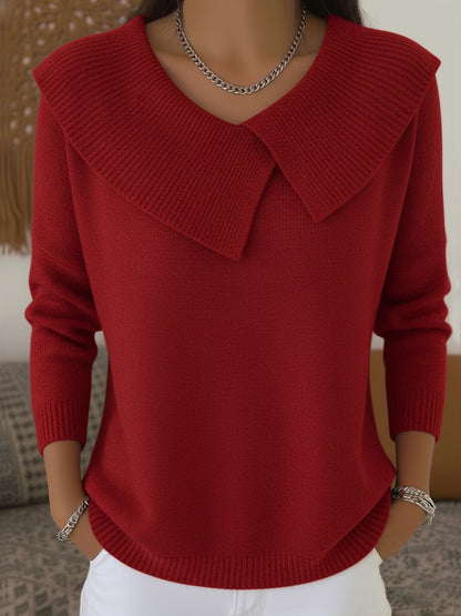 🎄Christmas Sales 50% OFF💕Women's Christmas sweater with a lapel