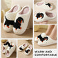 Cute, non-slip cotton slippers