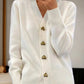 🌸Women's Casual Winter Plain Yarn Wool Yarn Buttoned Cardigan