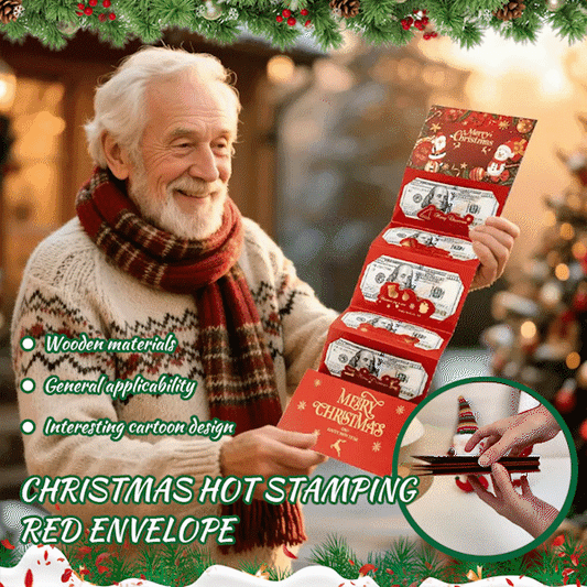 🔥LAST DAY BUY 2 GET 1 FREE🎁🎄Christmas Cash Envelope with Money Clip