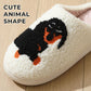 Cute, non-slip cotton slippers