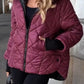 Women's casual cotton hooded jacket