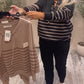 Casual two-piece striped sports sets