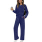 Women's Crew Neck Top & Drawstring Pants Set