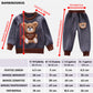 Autumn/Winter Warm Three-Piece Fleece-Lined Bear Face Long Sleeve Set for Baby