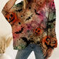 Women's Halloween Loose Fit Batwing Knit Sweater