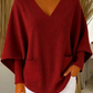Women's Casual Solid Color V-Neck Sweater