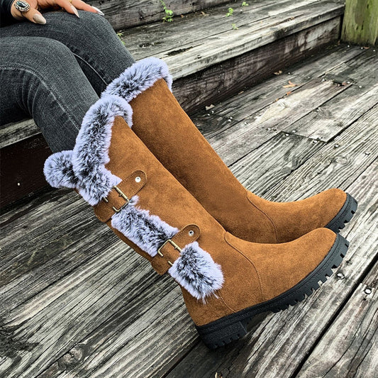 ❄️ Winter Hot Sale -60% OFF🔥Women's thick, plush, mid-calf snow boots