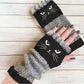 🔥Black Friday Sale Is On Fire！❄️Women’s Knitted Fingerless Gloves with Cute Cat – Cozy, Stylish & Practical Winter Hand Warmers 🐾