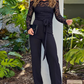Women's Lace Off Shoulder Pant Jumpsuits