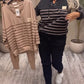 Casual two-piece striped sports sets