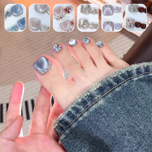 💅14 Sheets Square Press on Toenails✨