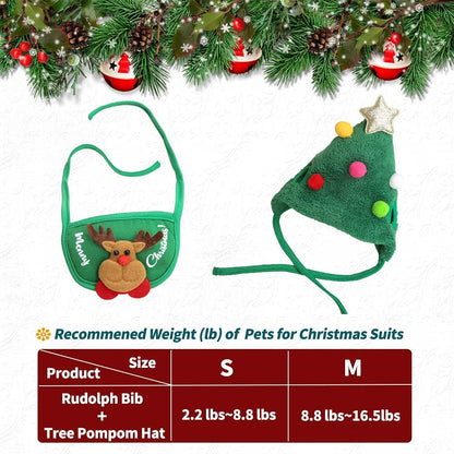 🎅Christmas Sale 49% Off🎄Cute Christmas Tree Hat with Pom-Poms