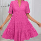 💥Last Day Special Sale 49% OFF💃Women's Elegant Hollow Out Lace Ruffle Casual Mini Dress