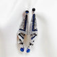 Vintage Satin Stud Earrings
