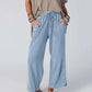 Women’s Comfortable Wide-Leg Elastic Waist Pants