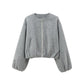 Women's Casual Zip Up Crop Jacket