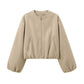 Women's Casual Zip Up Crop Jacket
