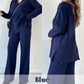 V-Neck Casual Slit Knitted Two-Piece Set - Effortless Elegance for Every Occasion