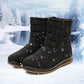 Women's Plush-Lined Non-slip Waterproof Snow Boots