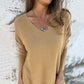 💖LAST DAY SPECIAL PRICE: ￡15.99!!💖Cozy Knit Long Sleeve Tunic Top with Side Slits