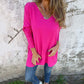 💖LAST DAY SPECIAL PRICE: ￡15.99!!💖Cozy Knit Long Sleeve Tunic Top with Side Slits