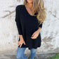 💖LAST DAY SPECIAL PRICE: ￡15.99!!💖Cozy Knit Long Sleeve Tunic Top with Side Slits