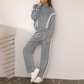 Stylish Jacket & Wide Leg Pants 2-Piece Set
