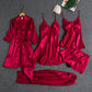 🌸LAST DAY SALE 60% OFF🌙Women's Sexy Lace Trim Sleepwear Five-Piece Sets