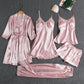 🌸LAST DAY SALE 60% OFF🌙Women's Sexy Lace Trim Sleepwear Five-Piece Sets