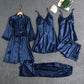 🌸LAST DAY SALE 60% OFF🌙Women's Sexy Lace Trim Sleepwear Five-Piece Sets