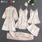 🌸LAST DAY SALE 60% OFF🌙Women's Sexy Lace Trim Sleepwear Five-Piece Sets