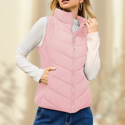 Women's Warm Stand Collar Vest
