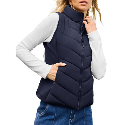 Women's Warm Stand Collar Vest