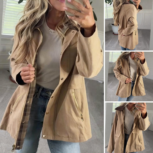 Women's Khaki Vintage Jacket