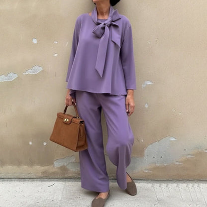 Long Sleeve Cape Top & Pants 2-Piece Set