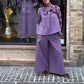 Long Sleeve Cape Top & Pants 2-Piece Set