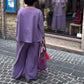 Long Sleeve Cape Top & Pants 2-Piece Set